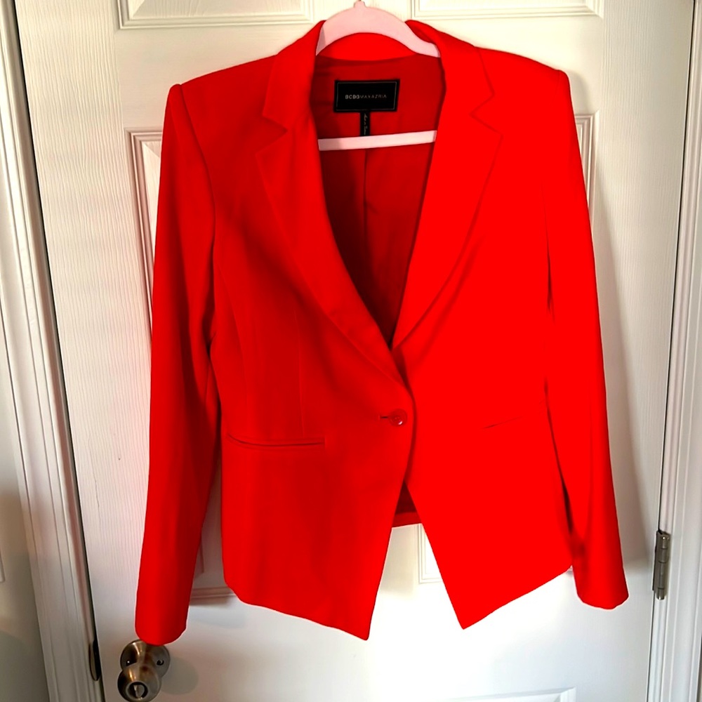BCBGMaxAzria Red Blazer, Size Medium, NWOT
